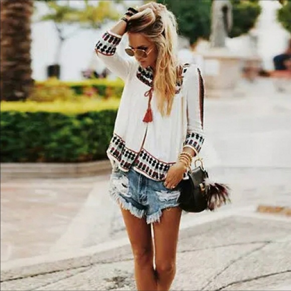 Bohemian Gypsy Kimono/Top - Picture 2 of 7